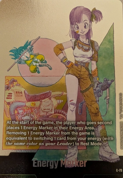 E-73 Energy Marker SB02 Manga NM Bulma Dragon Ball Super Fusion World